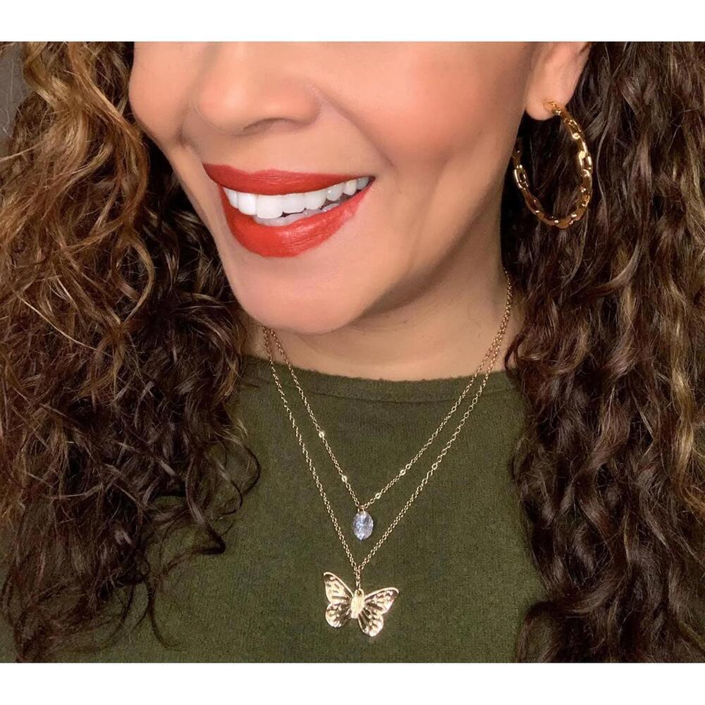 Lyric Gold Butterfly Necklace - Picture 2 of 7